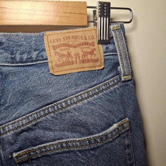 Signature by Levi Strauss Blue Straight Leg Jeans - Picture 4 of 5